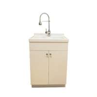 wholesale HOIFAT laundry sink cabinet combo waterproof lowes hotel bathroom wood cabinet with basin for kitchen