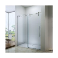 EX-823 American style bathroom adjustable 8mm tempered glass sliding frameless shower glass door