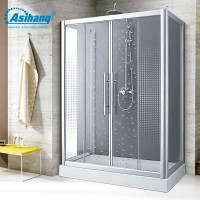 aluminum aviation material frame whole glass shower room