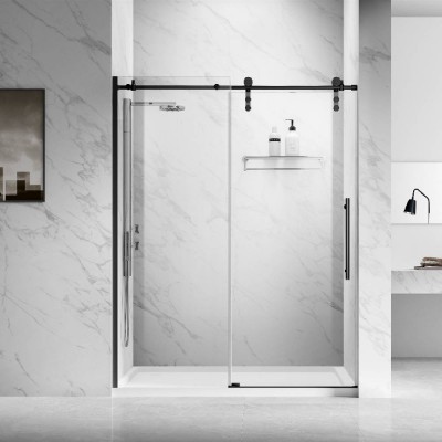 Sally Frameless Tempered Glass Shower Enclosure Doors Bathroom Sliding Shower Glass Door Accessories Units