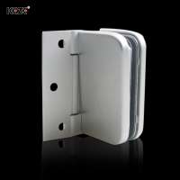 KEZE Frameless glass cabinet to glass door aluminum hinges 6mm with safety standard