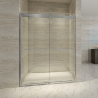 Bypass Bathroom Frameless Shower Enclosure