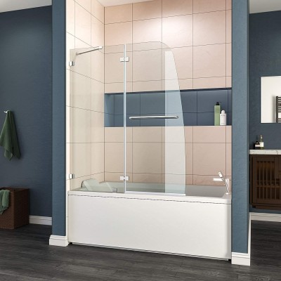 SALLY 360 x 360 x 720 mm 10-mm Frameless Safety Glass Diamond Shape Shower Screen For Australia Market